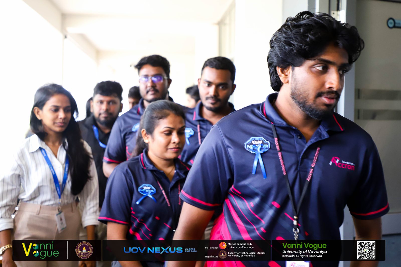 Accron Revolutions team arriving at the University of Vavuniya Career Fair 2026